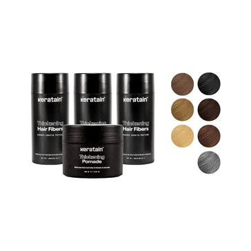 3x Keratain Streuhaar + gratis Keratain Pomade 3x Keratain Streuhaar + gratis Keratain Pomade - Hairgivers