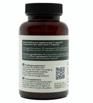 Hairgivers Ashwagandha Supplement 500 mg | 120 Kapseln (Vegan) Hairgivers Ashwagandha Supplement 500 mg | 120 Kapseln (Vegan)