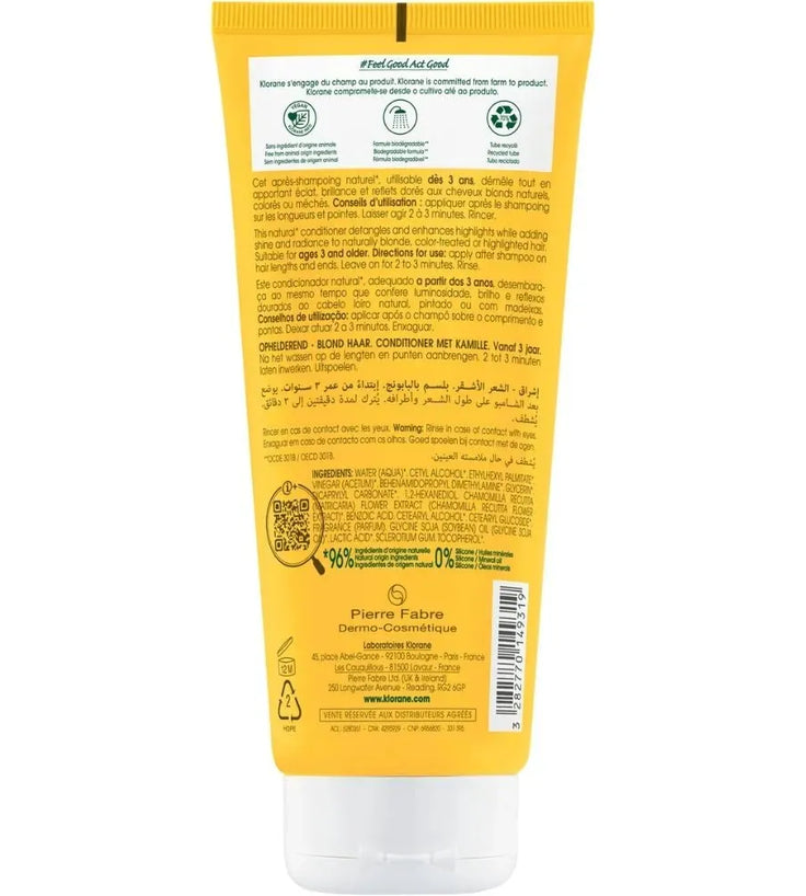 Klorane Conditioner für blonde Strähnchen Kamille (200 ml) - Hairgivers