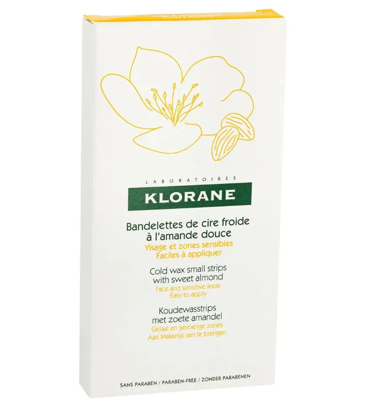 Klorane Kaltwachsstreifen Haarentfernung - Gesicht und empfindliche Bereiche - Hairgivers