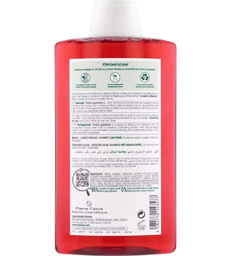 Klorane Shampoo für coloriertes Haar Granatapfel (400 ml) - Hairgivers