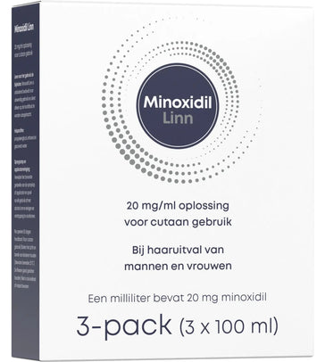 Linn Pharma Minoxidil 2% Haarserum 3-Pack (3x100 ml) Linn Pharma Minoxidil 2% Haarserum 3-Pack (3x100 ml)