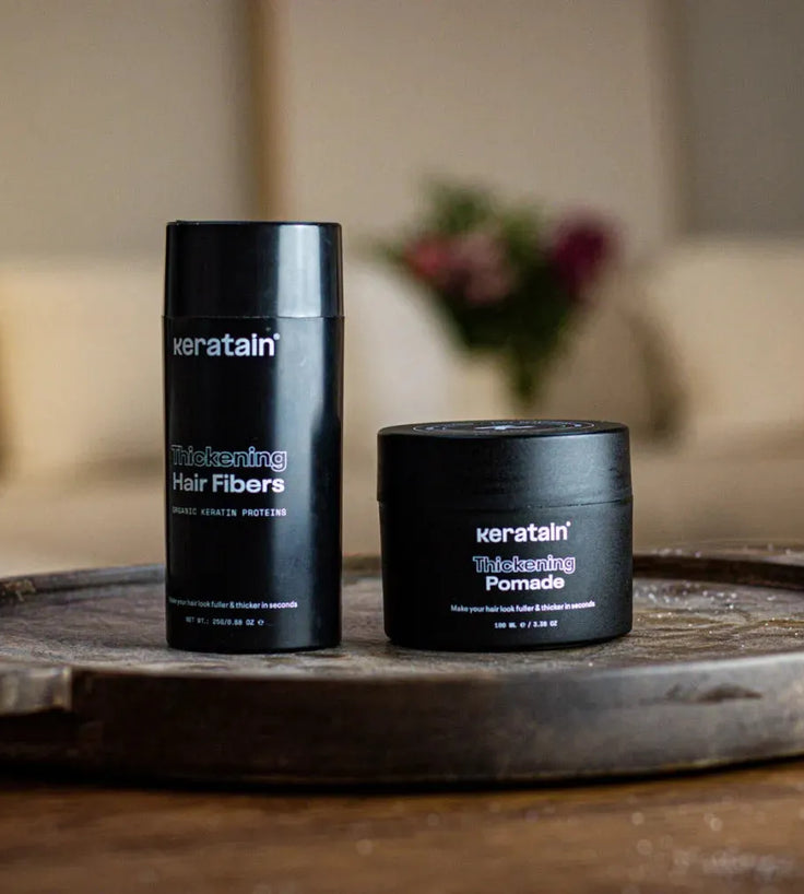 3x Keratain Streuhaar + gratis Keratain Pomade - Blond (25 gr) - Hairgivers