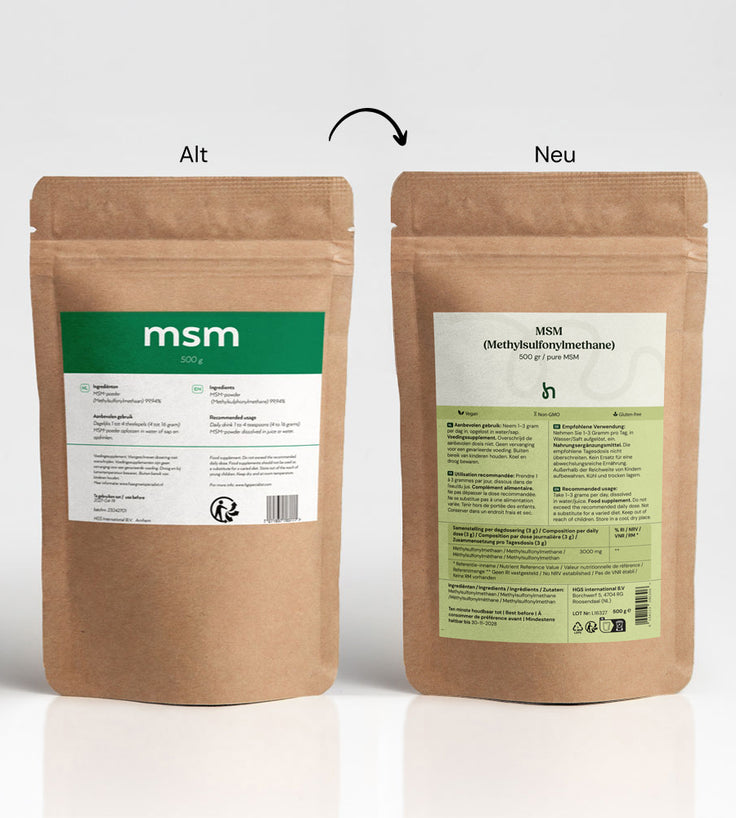 Hairgivers MSM-Pulver 500 Gramm (Vegan/ 99,9% rein)