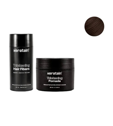 Keratain Pomade + Keratain Streuhaar - Dunkelbraun (25 gr) Keratain Pomade + Keratain Streuhaar - Dunkelbraun (25 gr) - Hairgivers