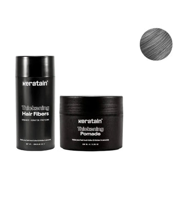 Keratain Pomade + Keratain Streuhaar - Grau (25 gr) Keratain Pomade + Keratain Streuhaar - Grau (25 gr) - Hairgivers