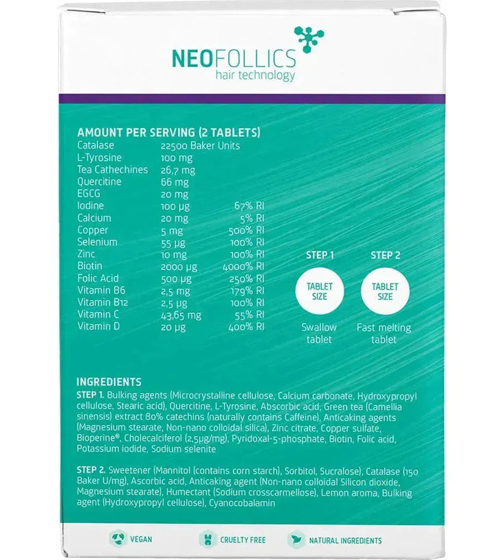 Neofollics Anti-Grau Haartabletten (3-Pack) - Hairgivers